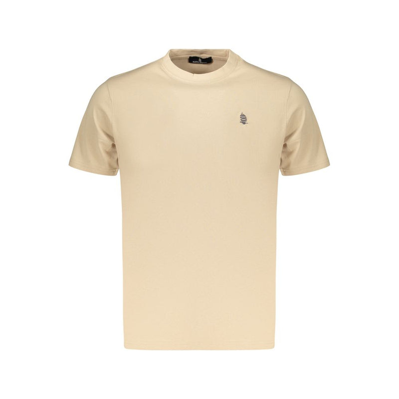 Marina Yachting Beige Cotton Men's T-Shirt - Stylish Comfort