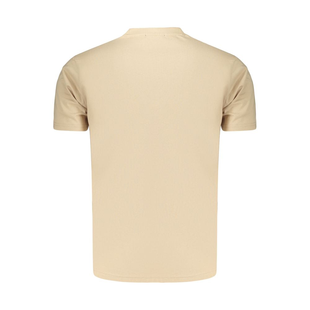 Marina Yachting Beige Cotton Men's T-Shirt - Stylish Comfort
