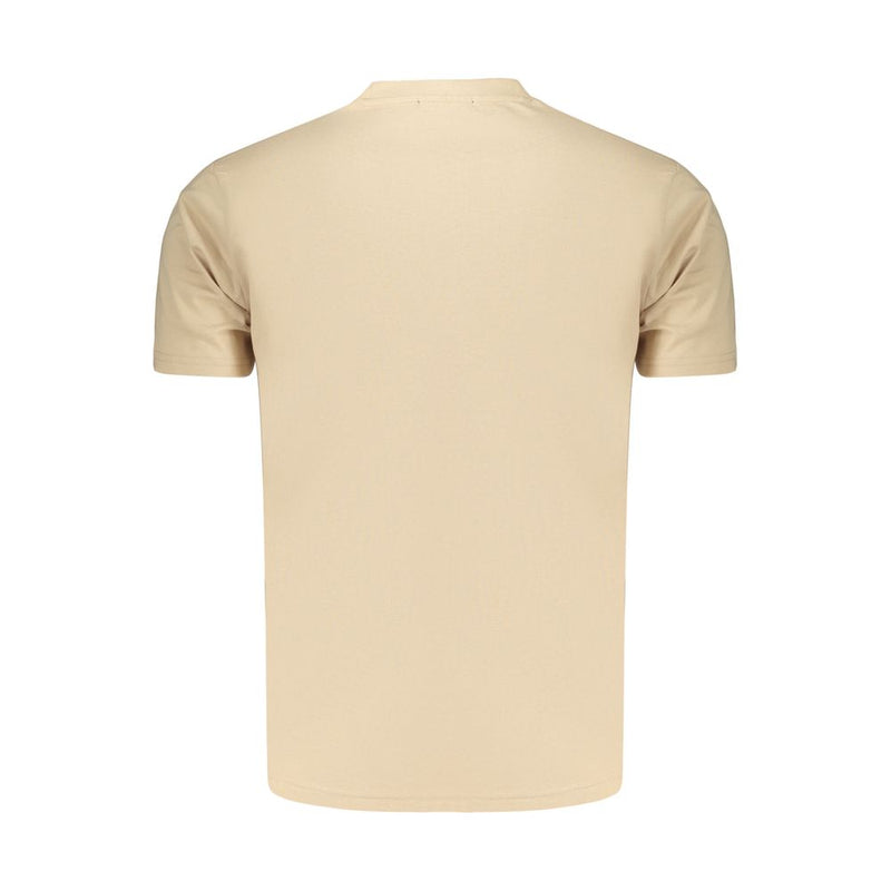 Marina Yachting Beige Cotton Men's T-Shirt - Stylish Comfort