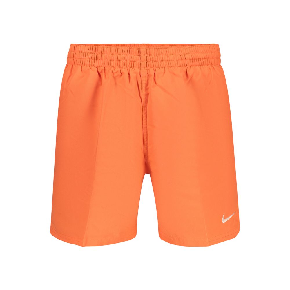 Nike Orange Polyester Men's Swim Boxers for Beach Days