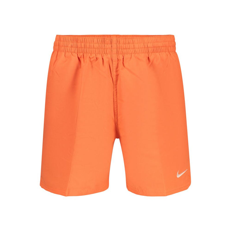 Nike Orange Polyester Men's Swim Boxers for Beach Days