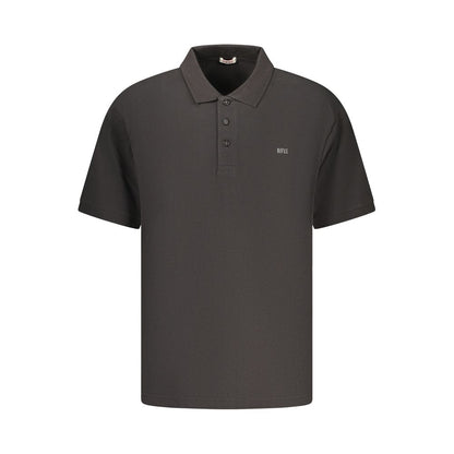 Rifle Black Cotton Men's Polo Shirt