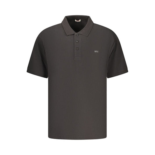Rifle Black Cotton Men's Polo Shirt - Stylish & Comfortable