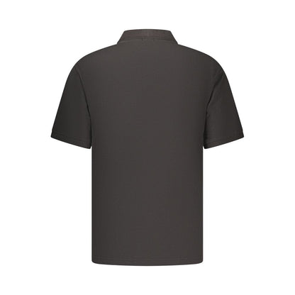 Rifle Black Cotton Men's Polo Shirt