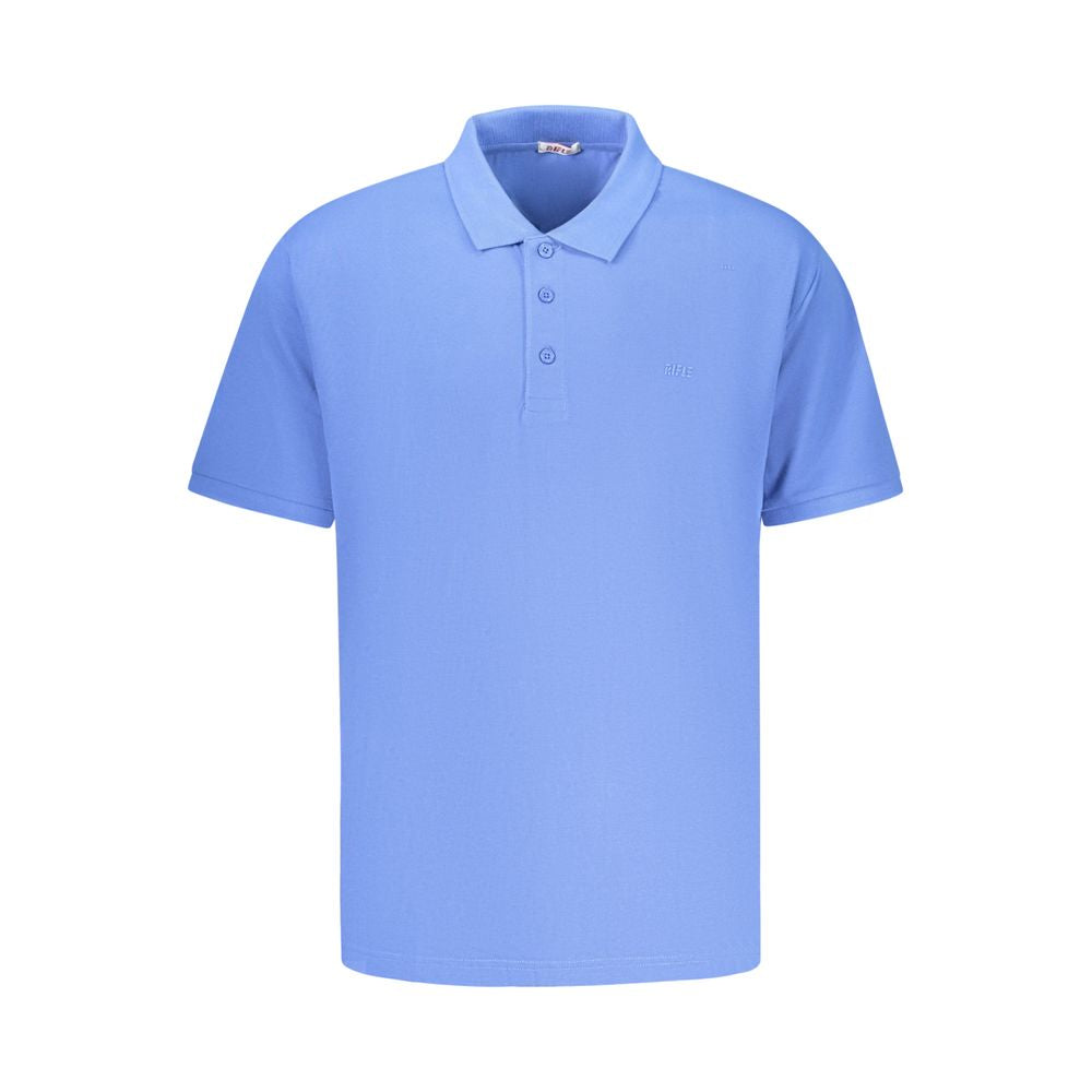 Rifle Blue Cotton Men's Polo Shirt - Stylish & Comfortable