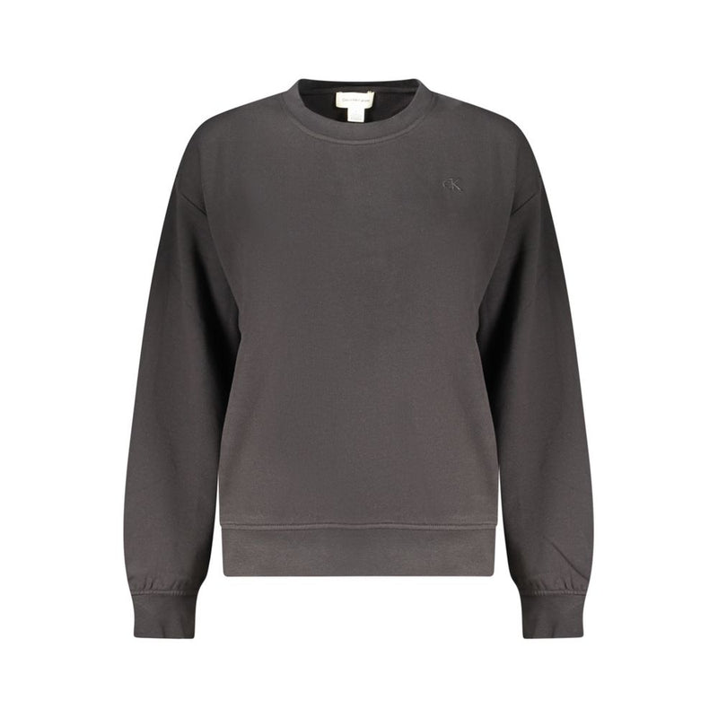 Calvin Klein Women's Black Cotton Sweatshirt