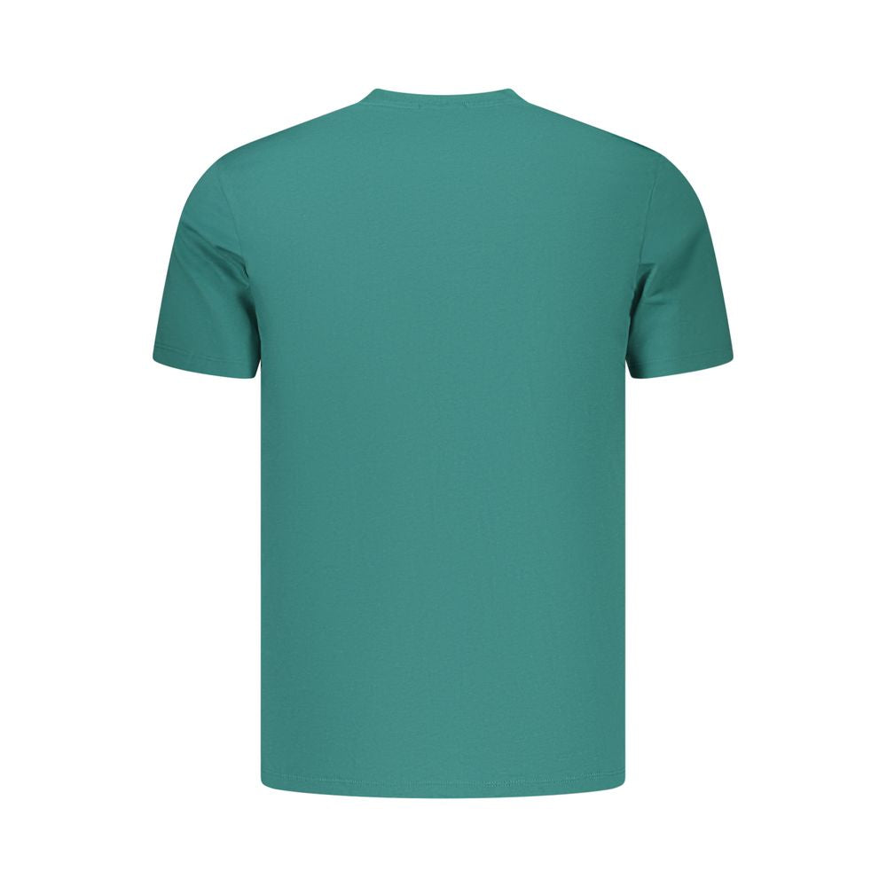 Calvin Klein Green Cotton T-Shirt - Classic Fit Crew Neck