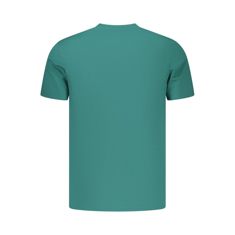 Calvin Klein Green Cotton T-Shirt - Classic Fit Crew Neck