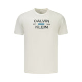 Calvin Klein White Cotton T-Shirt - Classic Crew Neck