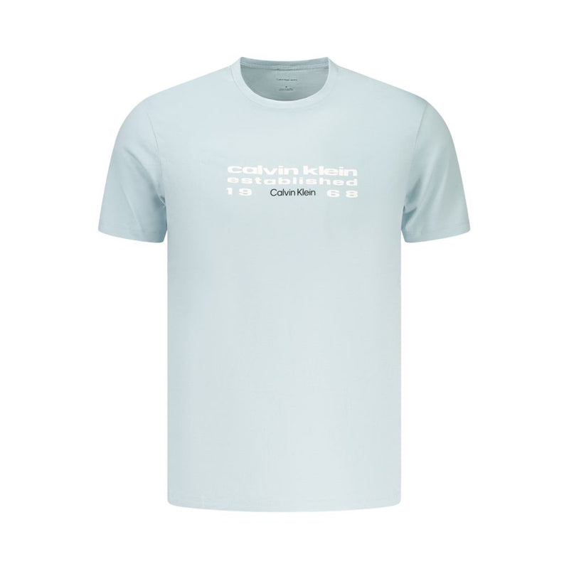 Calvin Klein Blue Cotton T-Shirt for Men