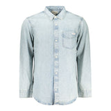 Chemise en Denim Bleu Calvin Klein pour Homme