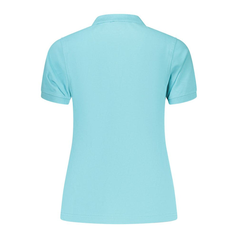 Polo Shirt Femme en Coton Bleu - Norway 1963