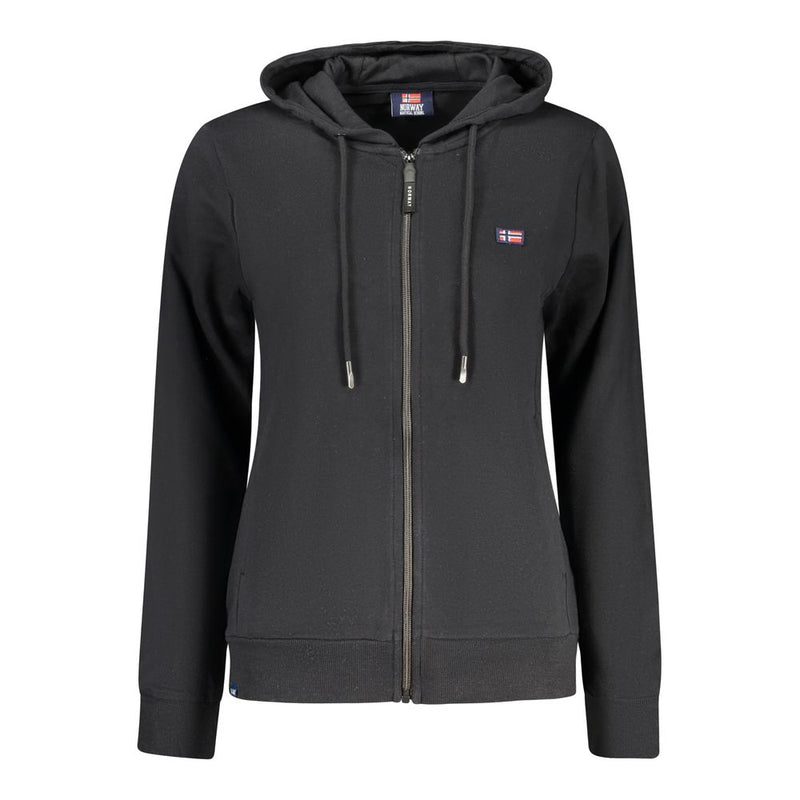 Norway 1963 Black Cotton Sweatshirt for Women
