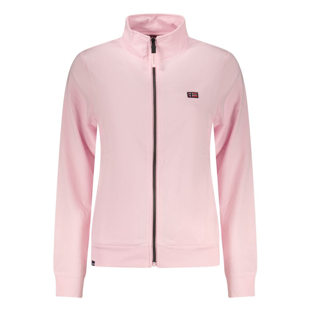 Sweatshirt en coton rose Norway 1963 pour femme
