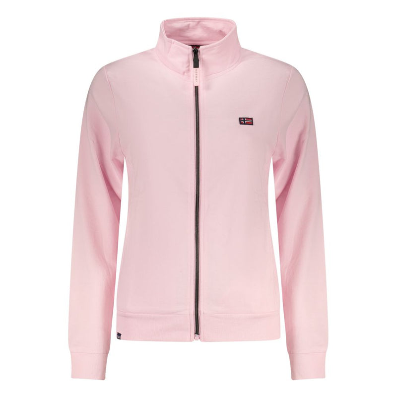 Sweatshirt en coton rose Norway 1963 pour femme