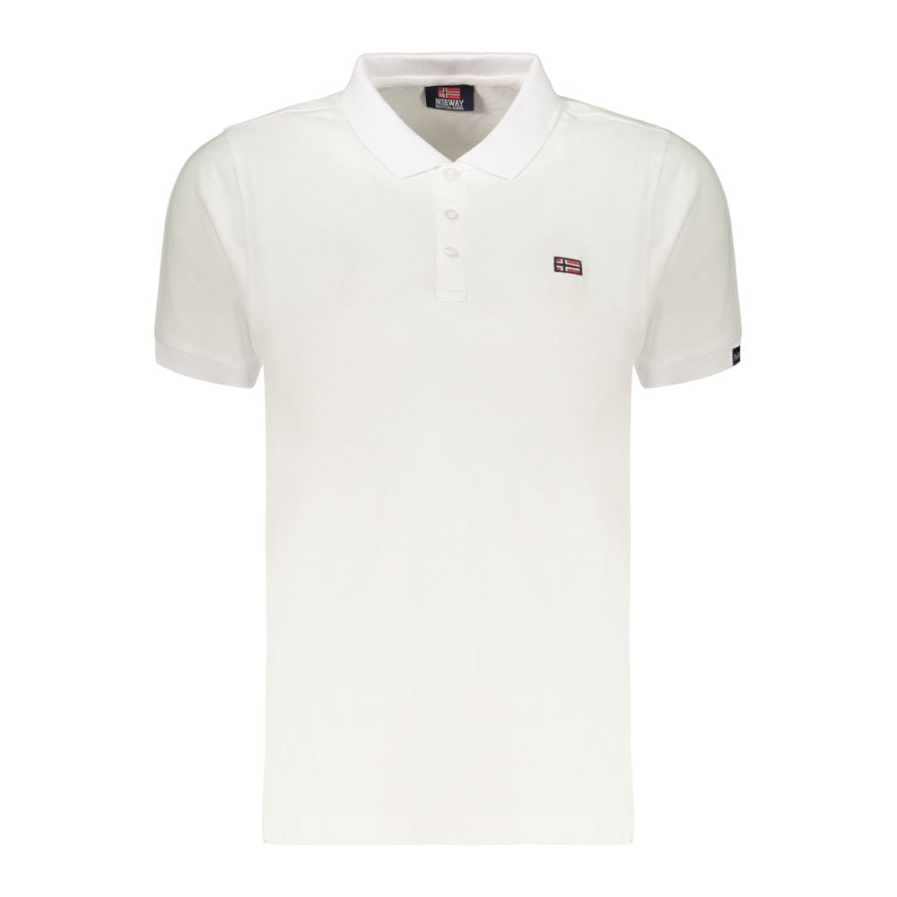 Norway 1963 White Cotton Polo Shirt for Women