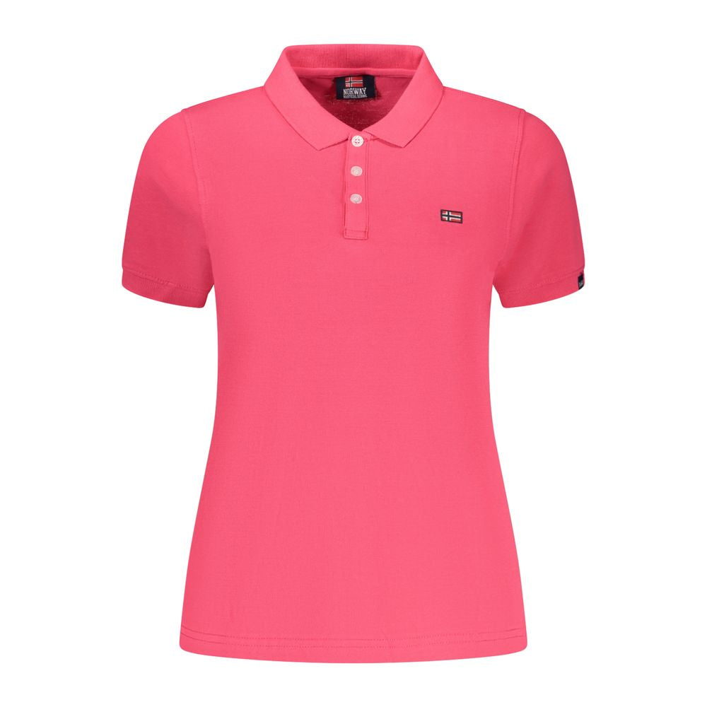 Norway 1963 Pink Cotton Polo Shirt - Stylish & Comfortable