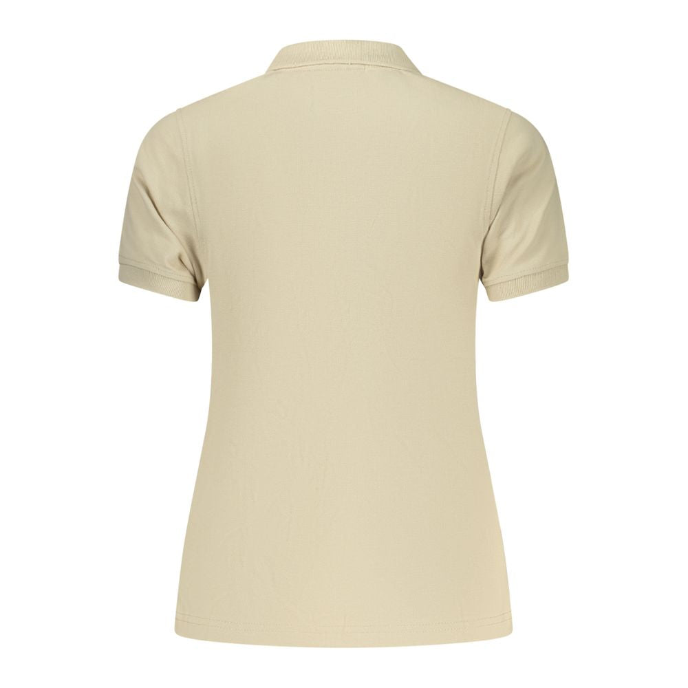 Polo Shirt Beige en Coton pour Femme - Norway 1963