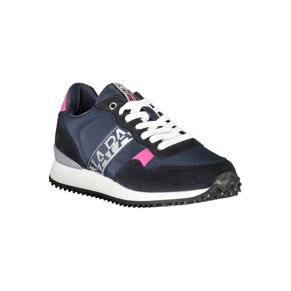 Napapijri Blue Polyester Sneaker - Stylish and Comfortable