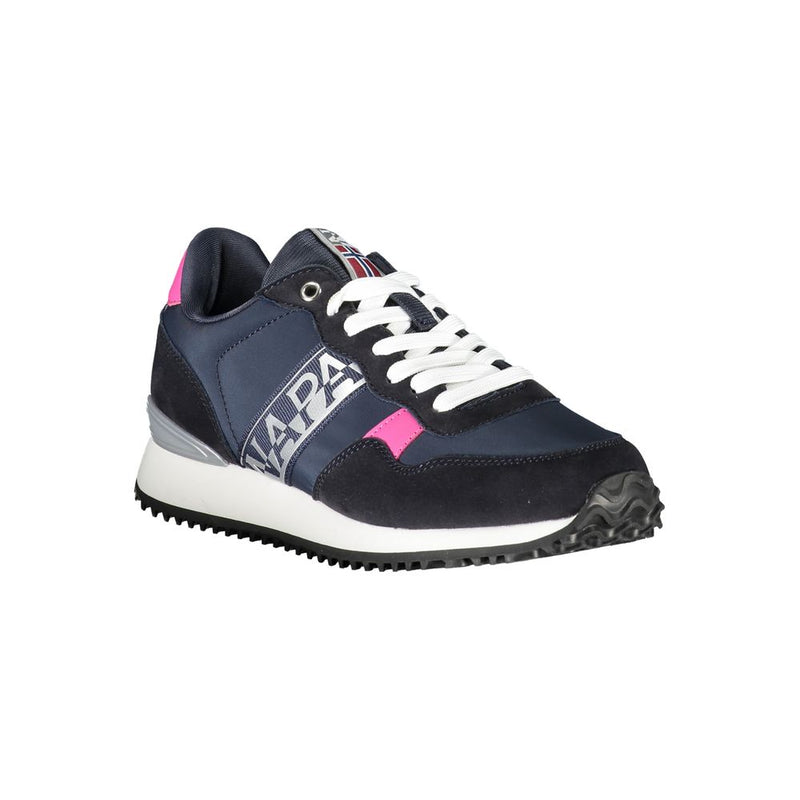 Napapijri Blue Polyester Sneaker - Stylish and Comfortable