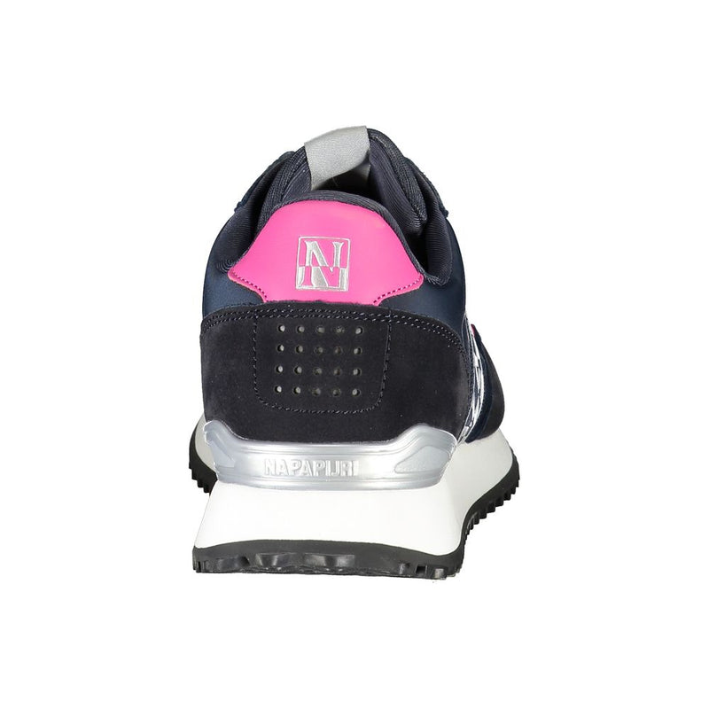 Napapijri Blue Polyester Sneaker - Stylish and Comfortable