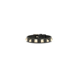 Bracelet en Cuir de Veau Noir Valentino Garavani
