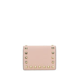 Valentino Garavani Pink Calf Leather Bos Taurus Wallet