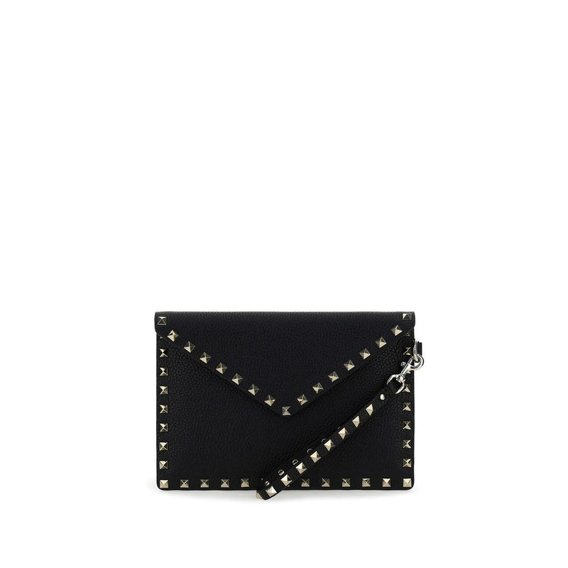 Valentino Garavani Black Calf Leather Bos Taurus Wallet