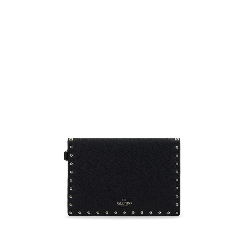 Valentino Garavani Black Calf Leather Bos Taurus Wallet