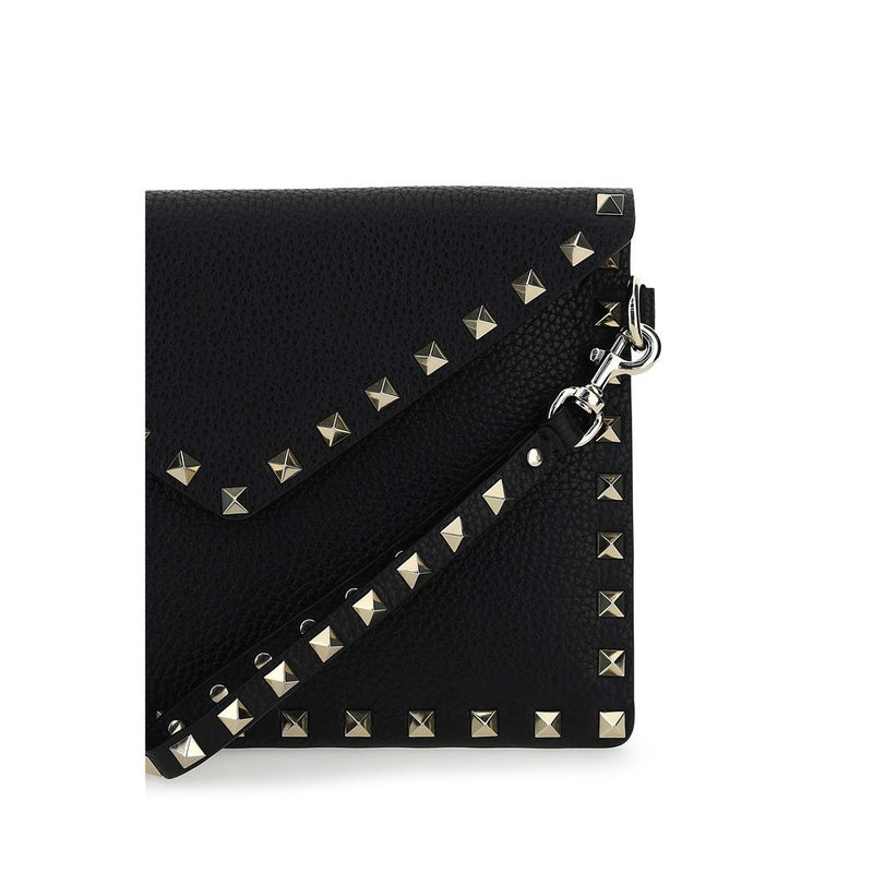 Valentino Garavani Black Calf Leather Bos Taurus Wallet
