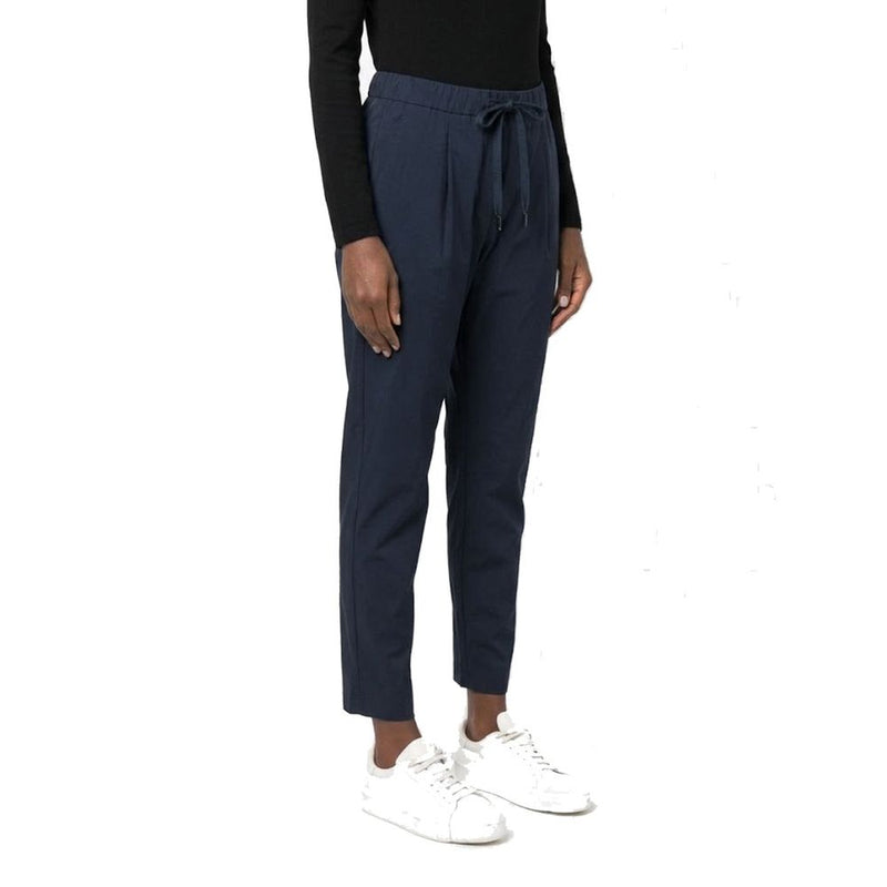 Herno Blue Elastane Casual Pants for Women