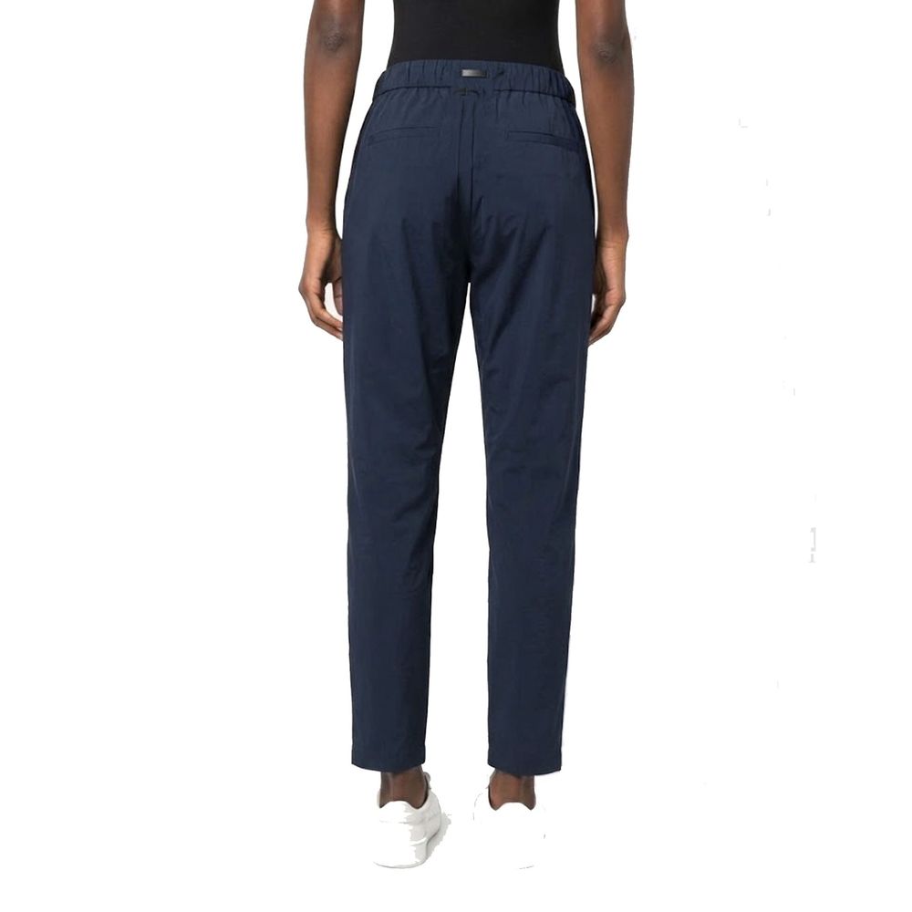 Herno Blue Elastane Casual Pants for Women