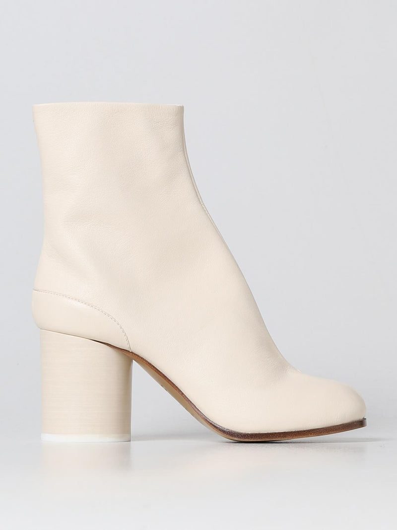 Maison Margiela White Leather Ankle Boots for Women