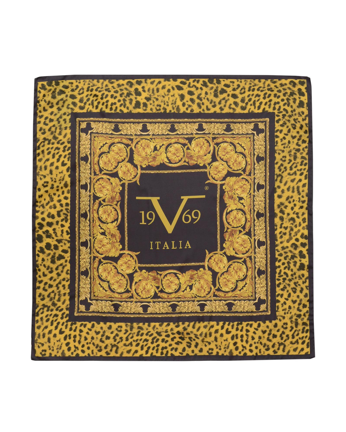19V69 Italia Multicolor Polyester Scarf - ANIMALIER BAROCCO V05