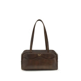 Prada Brown Calf Leather Bos Taurus Handbag