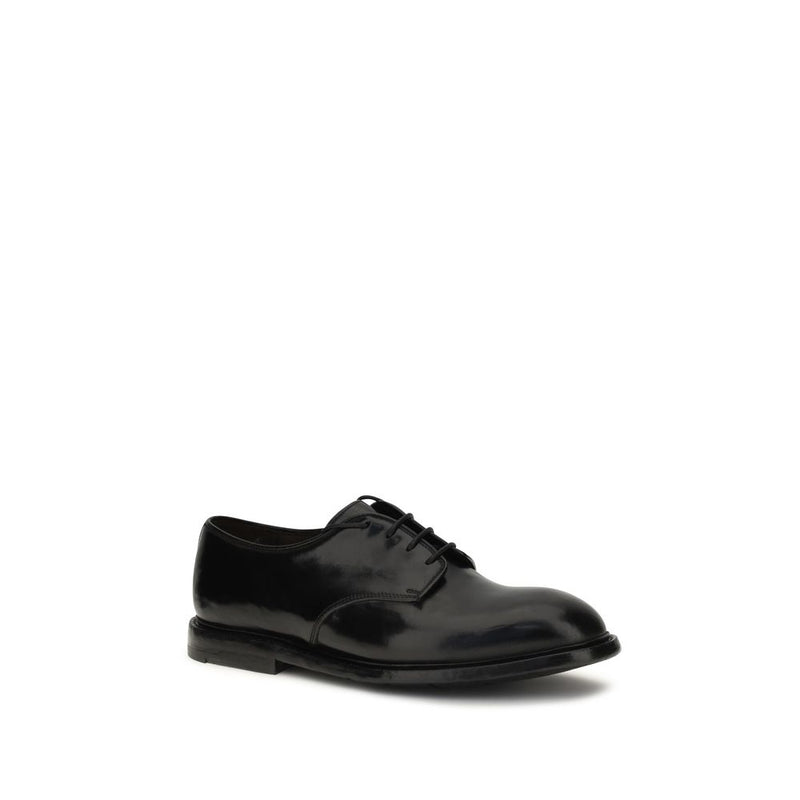 Premiata Black Calf Leather Bos Taurus Oxfords