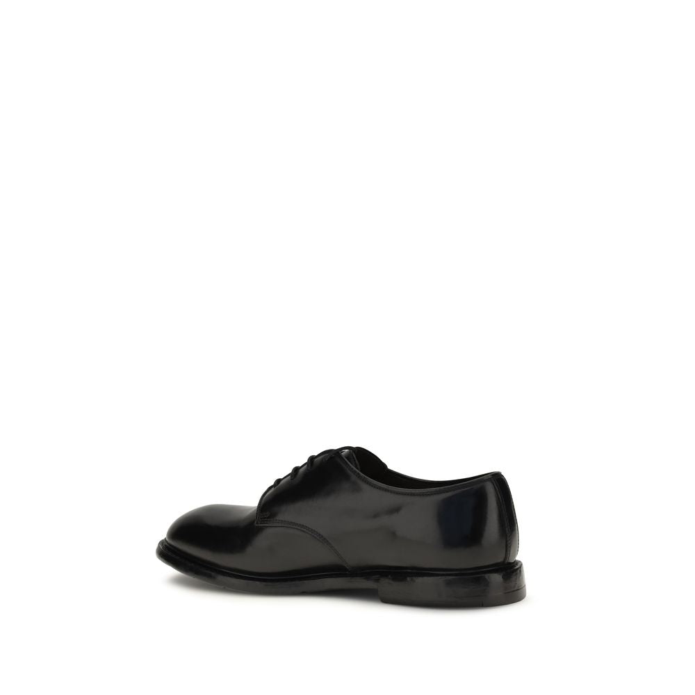 Premiata Black Calf Leather Bos Taurus Oxfords