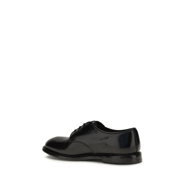 Premiata Black Calf Leather Bos Taurus Oxfords