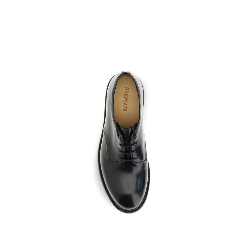 Premiata Black Calf Leather Bos Taurus Oxfords
