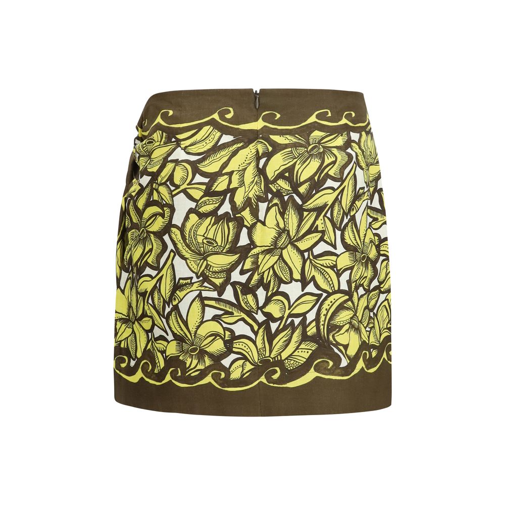 Alemais Mona Multicolor Hemp Mini Skirt