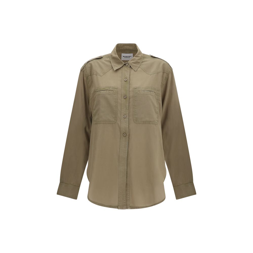 Marant Étoile Valiane Bicolor Cotton Shirt