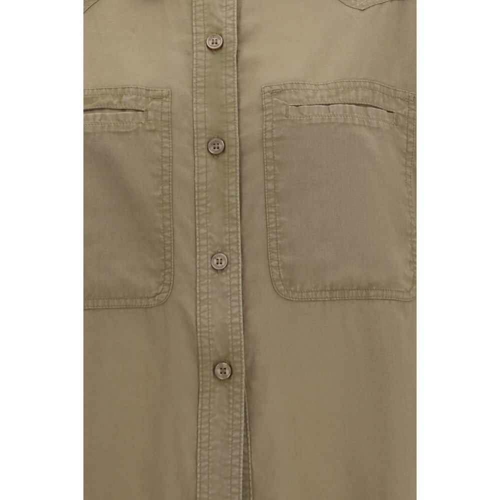 Marant Étoile Valiane Bicolor Cotton Shirt
