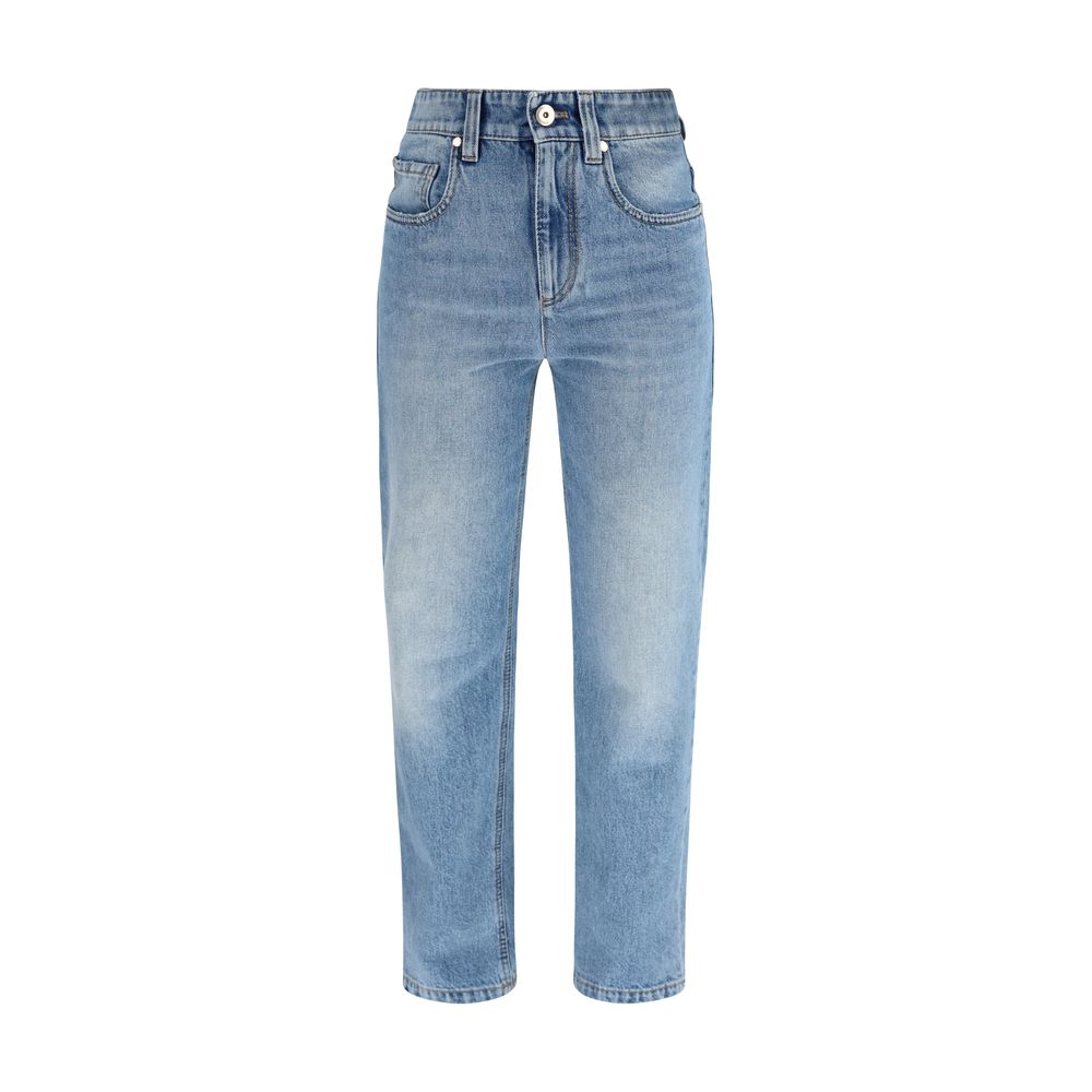 Brunello Cucinelli Blue Cotton Jeans Denim - Slim Fit