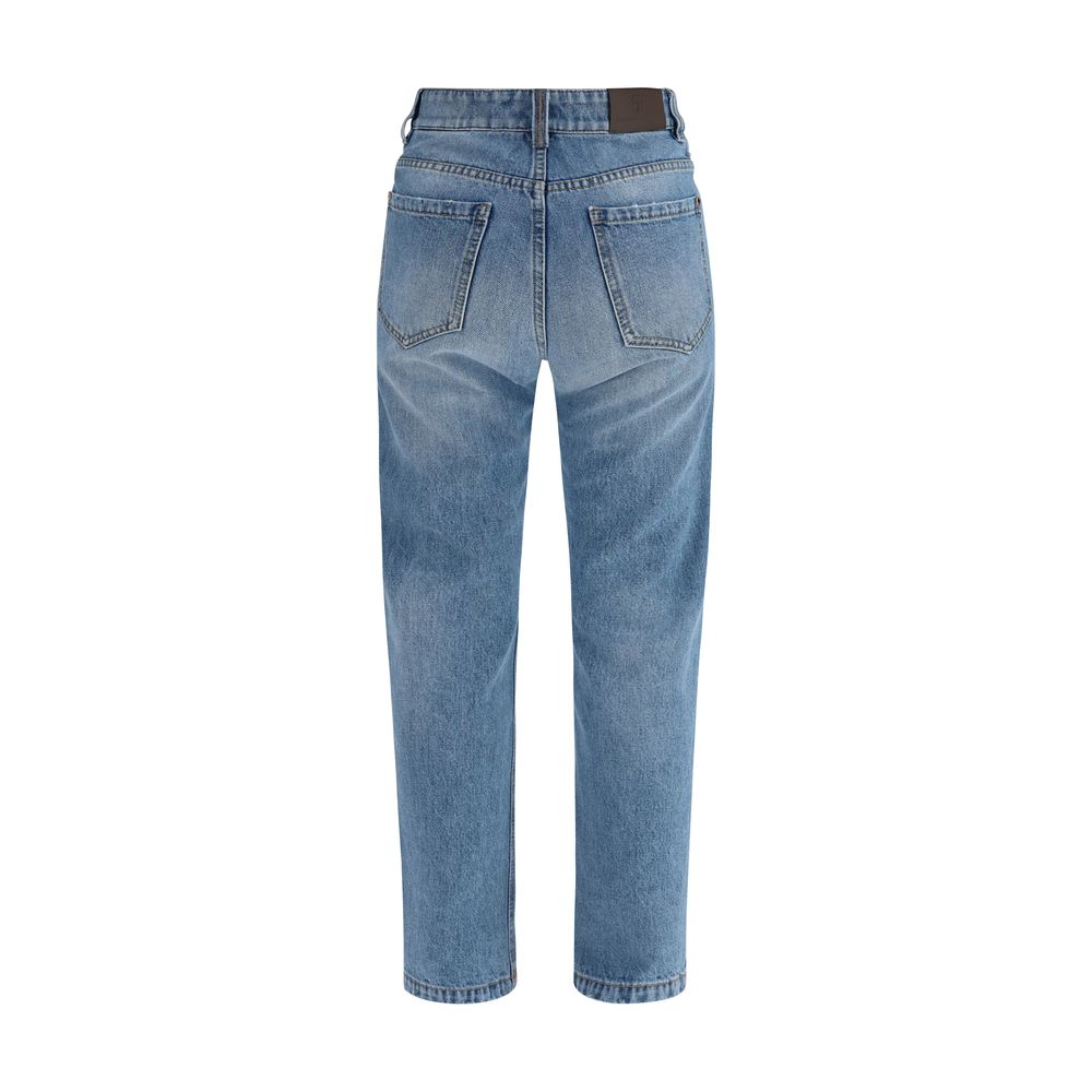 Brunello Cucinelli Blue Cotton Jeans Denim - Slim Fit