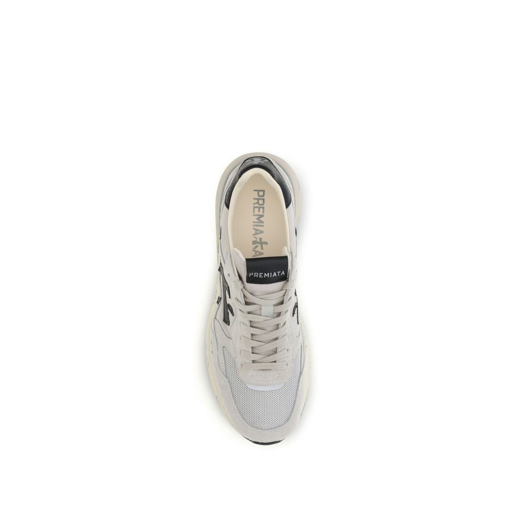 Premiata Mick01 White Polyester Low Top Sneakers