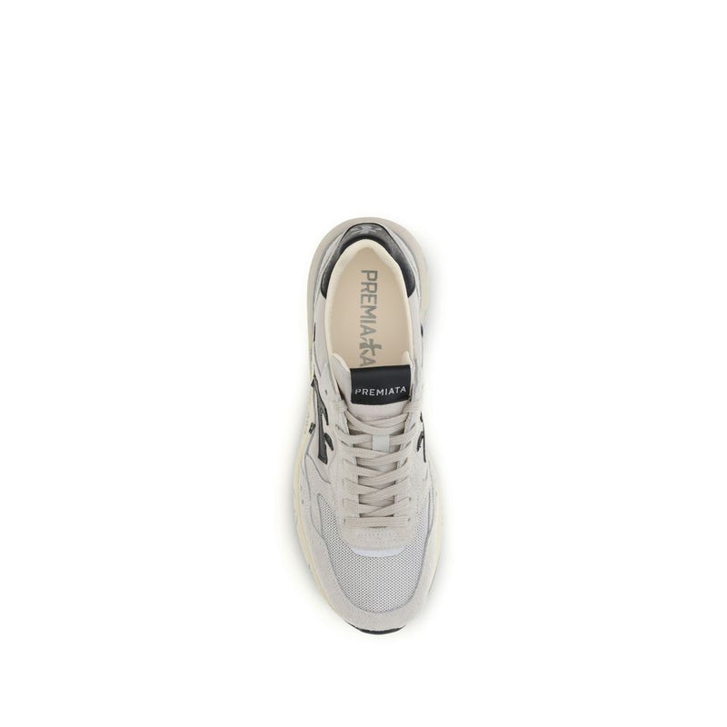 Premiata Mick01 White Polyester Low Top Sneakers