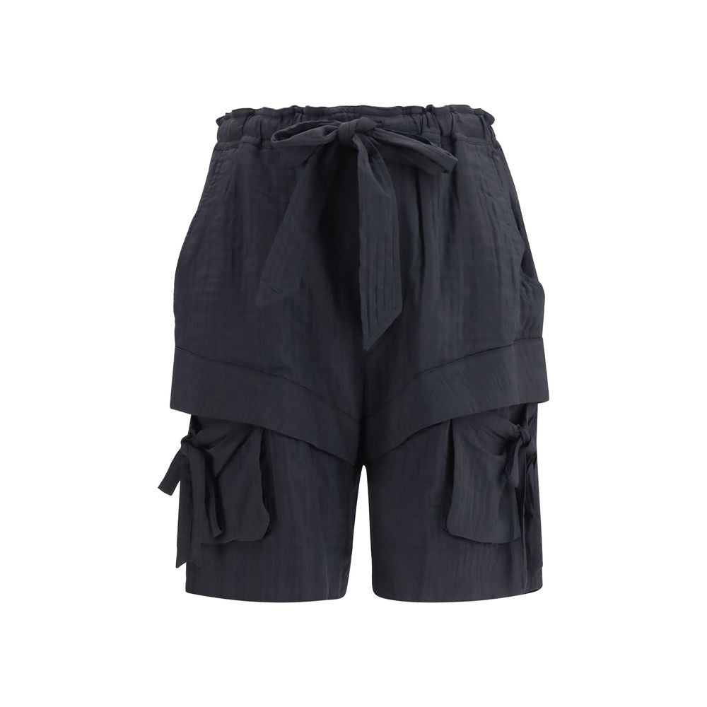 Marant Étoile Bermuda Shorts en Viscose Noirs