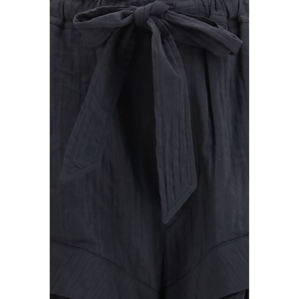 Marant Étoile Bermuda Shorts en Viscose Noirs
