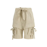 Marant Étoile Beige Viscose Cargo Shorts