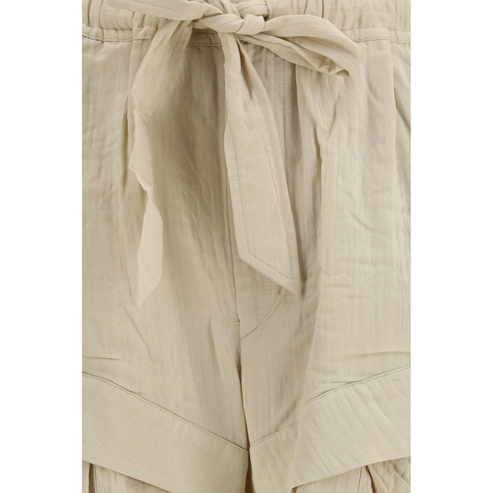 Marant Étoile Beige Viscose Cargo Shorts
